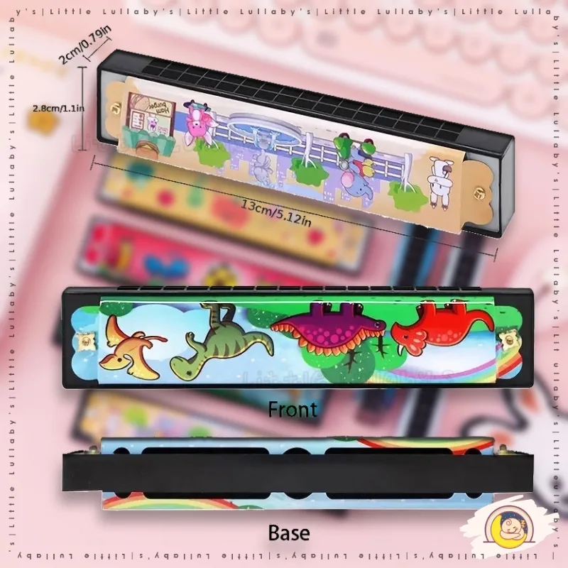 16 Holes Cute Harmonica Beginner instrument Kids Educational Toys Harmonica Mainan Musikal Budak thumbnail 4