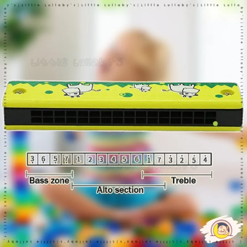 16 Holes Cute Harmonica Beginner instrument Kids Educational Toys Harmonica Mainan Musikal Budak thumbnail 5