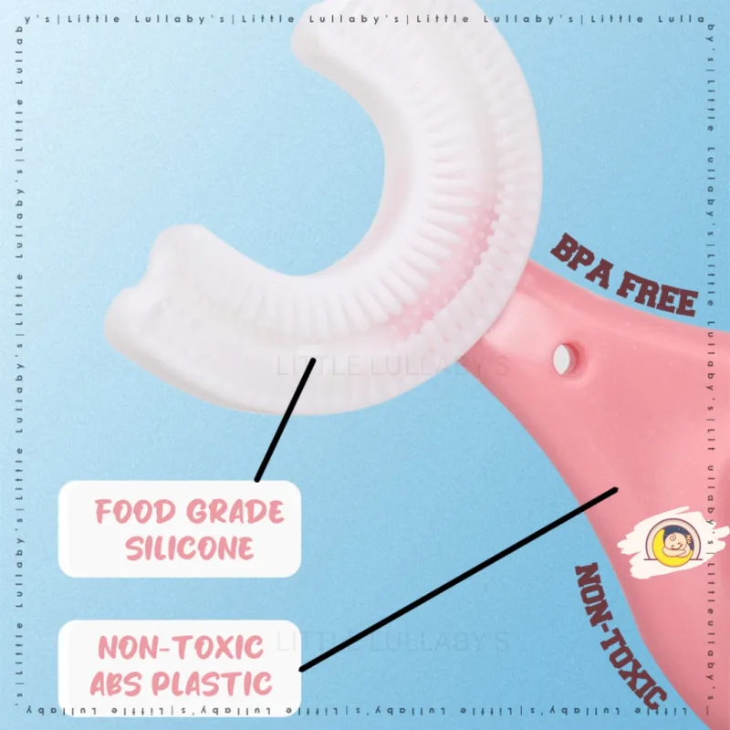 Baby Toothbrush U-Shaped Soft Silicone Toddler Brush Teeth Kids Toothbrush Berus Gigi Baby U thumbnail 5