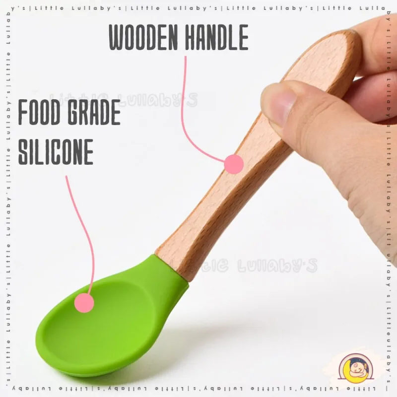 [Free Lid] Baby Silicone Bowl Set Dining Tableware Feeding Spoon Bib Mangkuk Silikon thumbnail 3