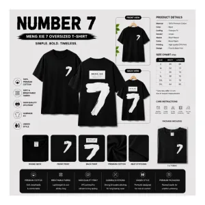 Number 7 Oversized T-Shirt