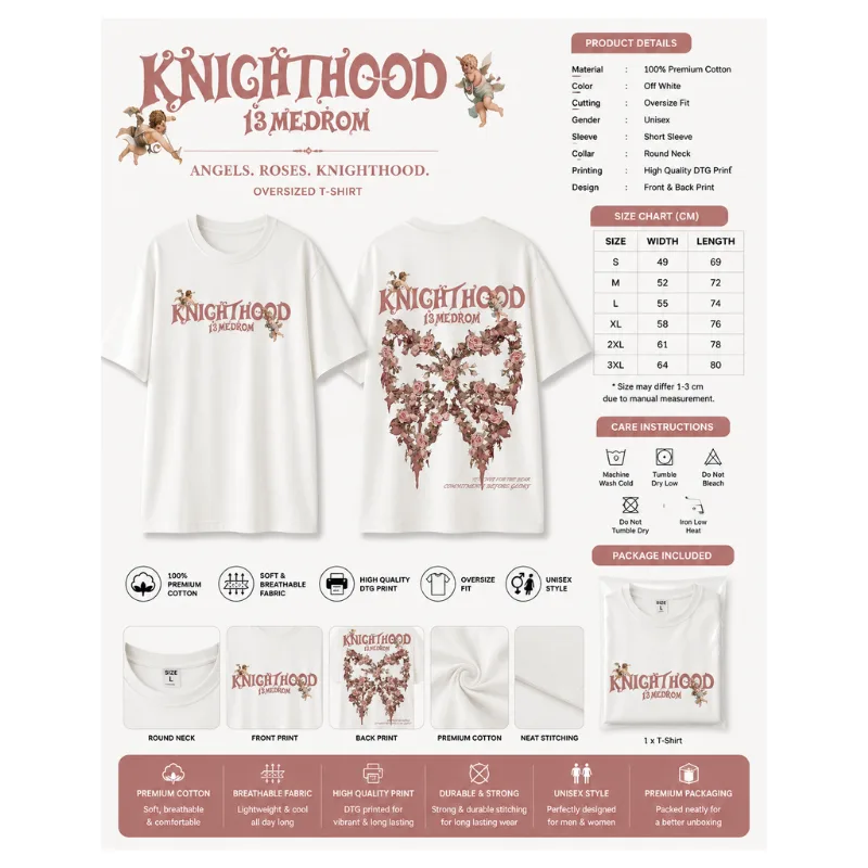 Knighthood Oversized T-Shirt thumbnail 2
