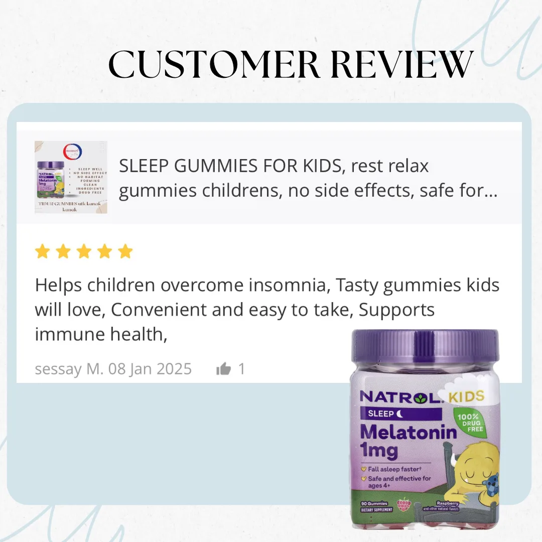 [ORIGINAL CERTIFIED] KIDS gummies rest good, kanak rehat gummies 100%小孩睡眠软糖 90S thumbnail 3