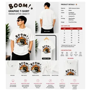 BOOM Graphic Oversize T-Shirt