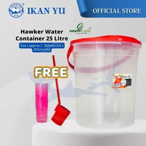 YU x Applelady Juice Dispenser 25L with Scoop / Balang Air / Hawker Water Container Pasar Malam