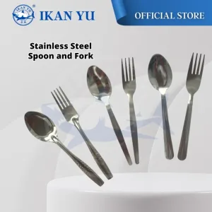 YU Online - Set 12pcs Sudu dan Garpu Keluli Tahan Karat / 12pcs Stainless Steel Spoon and Fork