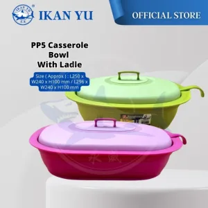 YU online - Bekas Makanan Hidangan / Food Tray With Cover 1.0L 1.5L 1.8L 2.5L random color / Bekas lauk / food container