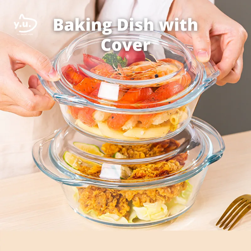 (Free Gift) Tempered glass baking tray thumbnail 2