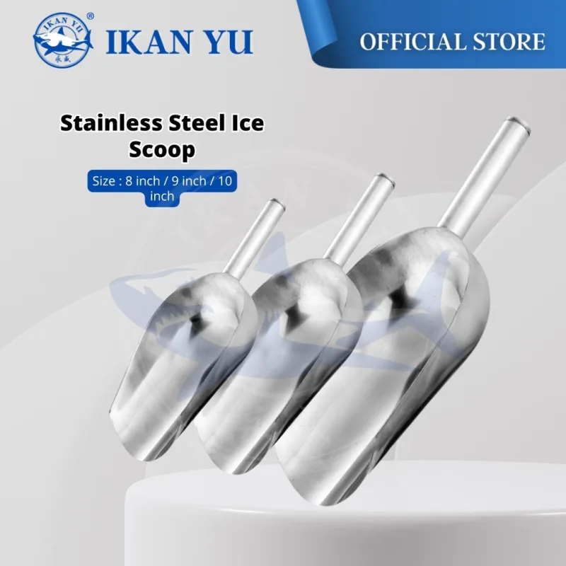 YU Online - Penyodok Ais Batu Tahan Karat / Stainless Steel Ice Scoop / Scoopers / Shovel Ais Cube / Senduk Ais batu thumbnail 5