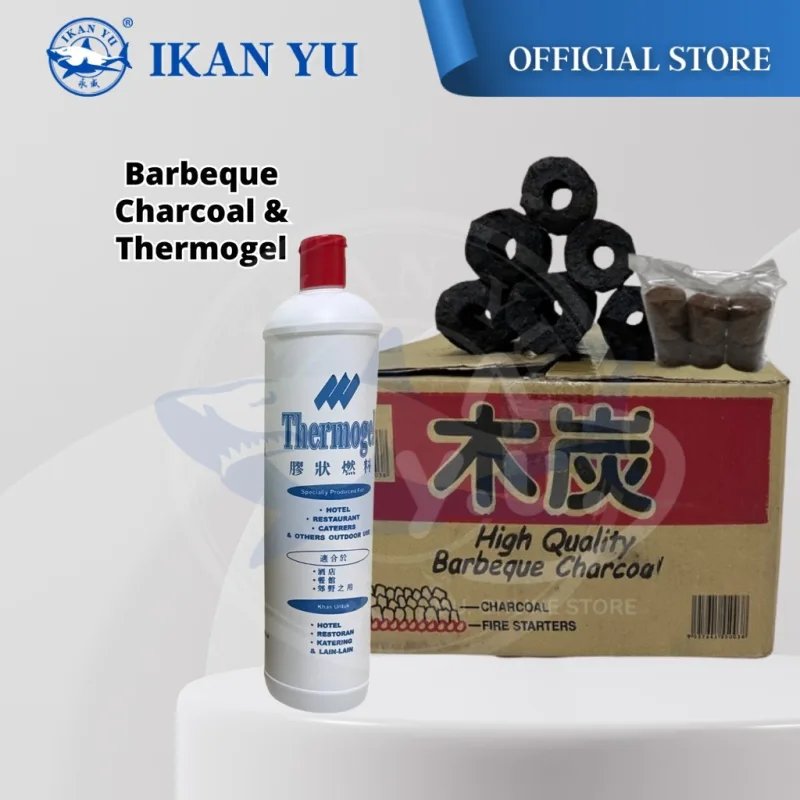 Yu Online - Arang kelapa / Arang BBQ / Bahan api / High-Quality Barbeque Charcoal with Fire Starter / Thermogel thumbnail 5