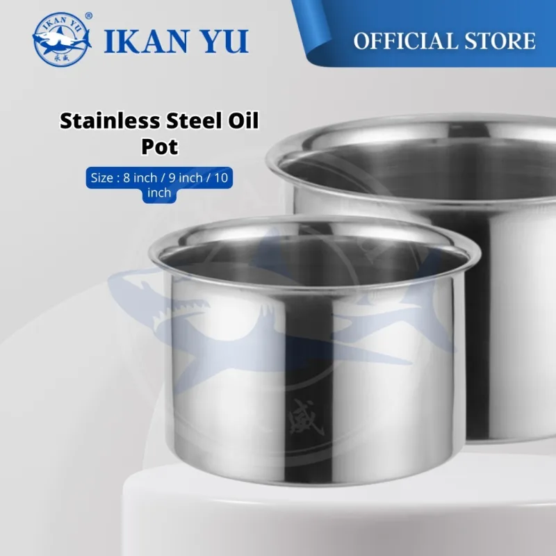 YU Online - Periuk Minyak Keluli Tahan Karat / Stainless Steel Oil Pot / Sauce Pot / Seasoning Pot / 油盆 thumbnail 5