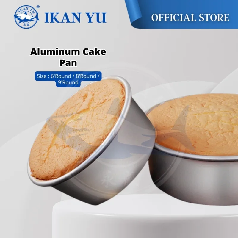YU Ready Stock Aluminum Alloy Round Heart Shape Cake Pan Baking Mould 6/8/9 Inch Cake Mould thumbnail 5