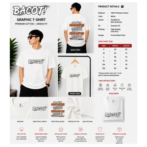 Bacot Graphic Oversize T-Shirt