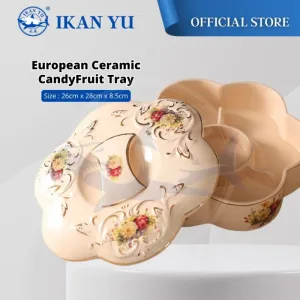 YU Ready Stock European Style Party Serving Set / Set Kenduri / Ceramic Dome Set / Party Set buffet / Bekas Kuih Raya