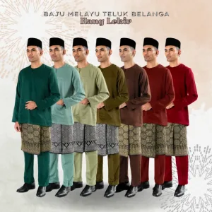 BAJU MELAYU TELUK BELANGA HANG LEKIR IN 7 COLOUR BY MOFF2U