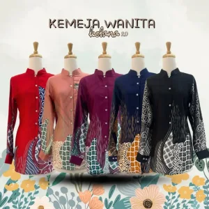 KEMEJA BATIK WANITA KELANA 2.0 IN 5 COLOUR BY MOFF COLLECTION