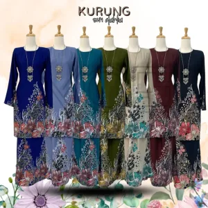 Kurung Batik Seri Dahlia IN 7 Colour BY MOFF2U I Batik Malaysia I Kurung Moden I New Design