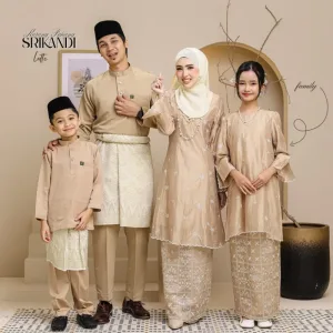Set Family Kurung Moden Riau SriKandi IN Latte By Moff2U