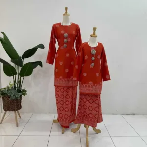 New Collection Raya Kurung Moden Songket Brick Orange I Kurung Moden I Raya 2026