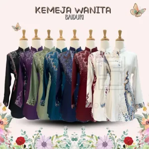 NEW COLLECTION I KEMEJA WANITA BAIDURI IN 8 COLOUR BY MOFF COLLECTION