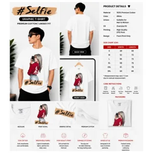 Selfie Girl Oversize T-Shirt