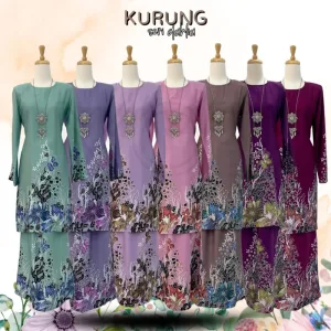 Kurung Batik Seri Dahlia IN 6 Colour BY MOFF2U I Batik Malaysia I Kurung Moden I New Design