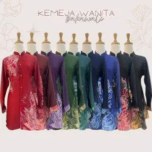 NEW COLLECTION | KEMEJA BATIK WANITA CORAK BAKAWALI | BATIK MALAYSIA