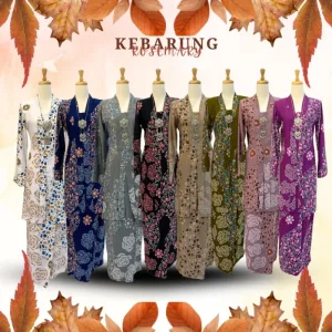 Kebarung batik Rosemary In 8 colour by moff2u