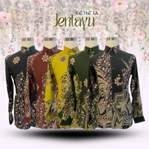 NEW DESIGN!! KEMEJA BATIK JENTAYU IN 5 COLOUR BY MOFF COLLECTION