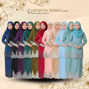 KURUNG MODEN DAMARA DEWASA IN 11 COLOUR BY MOFF2U I KURUNG MODEN I KENDURI I NIKAH I EVENT