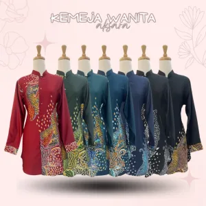 NEW COLLECTION | KEMEJA BATIK WANITA CORAK AKSARA | BATIK MALAYSIA