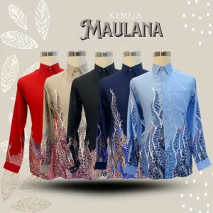 New Design Kemeja Batik Maulana In 5 colour I Batik Malaysia I Batik I Kemeja By Moff Collection