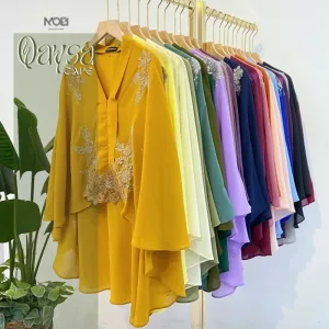 NEW DESIGN !!! CAPE QAYSA IN 21 COLOUR I NIKAH I SANDING I TUNANG I KENDURI I EVENT BY MOFF COLLECTION