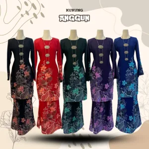 NEW DESIGN !!! KURUNG BATIK ANGGUN IN 5 COLOUR BY MOFF COLLECTION
