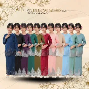 KURUNG MODEN DAMARA BUDAK IN 11 COLOUR BY MOFF2U I KURUNG MODEN I KENDURI I NIKAH I EVENT