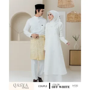 SET NIKAH DRESS QASYA 7 ITEM IN OFF WHITE I NIKAH I TUNANG I SANDING I DINNER BY MOFF COLLECTION
