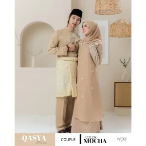 SET NIKAH DRESS QASYA 7 ITEM IN MOCHA I NIKAH I TUNANG I SANDING I DINNER BY MOFF COLLECTION