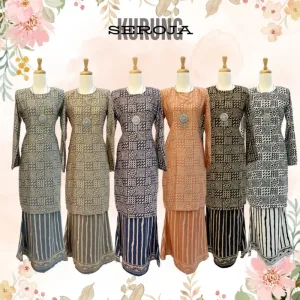 NEW DESIGN !! Kurung Moden Batik Seroja IN 6 Colour by MOFF2u