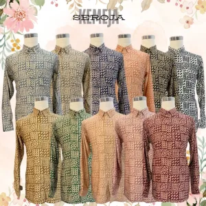 NEW DESIGN !! Kemeja Batik Seroja IN 11 Colour by MOFF2u