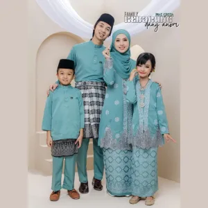 Set Family Kebarung Dang Anom In Pine Green I Set Family I Raya 2026 by Moff Collection