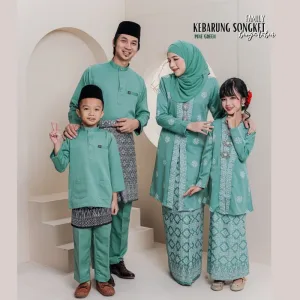 Set Family KEBARUNG IN PINE GREEN I KEBARUNG Moden I Ayah Anak I Ibu I Moden I Set Family By Moff2u