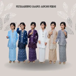 Kebarung Dang Anom Kids in 6 colour I Kebarung Budak I Raya 2026 by Moff Collection