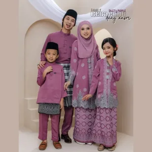 Set Family Kebarung Dang Anom In Dusty Purple Set Family I Raya 2026 by Moff Collection