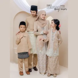 Set Family Kebarung Dang Anom In Mocha I Set Family I Raya 2026 by Moff Collection