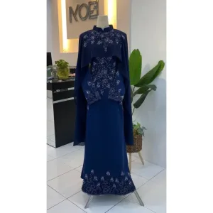 8 ITEM - 1 HARGA Bridal Set DRESS AFIYA IN NAVY BLUE | Nikah Kahwin |Tunang | BY MOFF2U