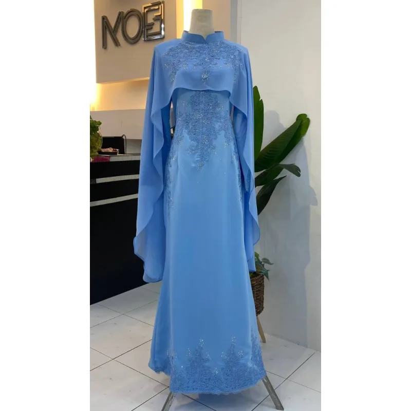 8 ITEM - 1 HARGA Bridal Set DRESS AFIYA IN BABY BLUE | Nikah Kahwin |Tunang | BY MOFF2U thumbnail 5