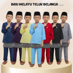 MOFF Kids BAJU Melayu Moden In 7 Colour | BAJU MELAYU BUDAK I TELUK BELANGA