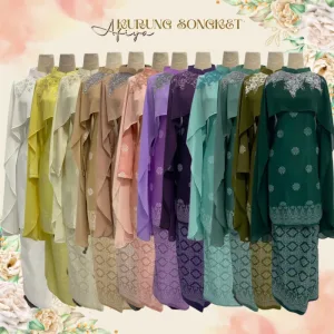 NEW DESIGN !! Kurung Moden Neelam IN 12 COLOUR I Dinner I Tunang By Moff2U