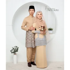7 ITEM - 1 HARGA Bridal Set BAJU KURUNG KYRANA In MOCHA | Nikah Kahwin |Tunang | BY MOFF2U