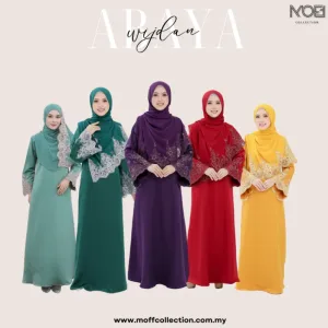 JUBAH ABAYA KEBARUNG WIJDAN TANPA SHAWL I DINNER I KENDURI I MAJLIS AKIKAH I TUNANG BY MOFF COLLECTION
